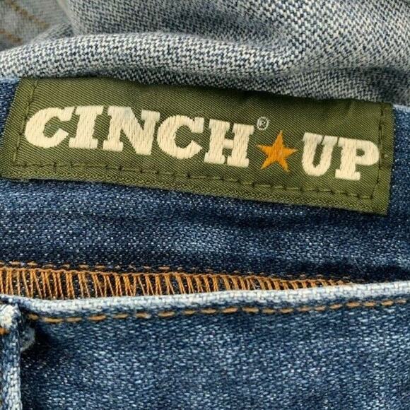 Cinch UP Jeans Men's Size 40X34 Straight Leg High Rise Medium Wash Pockets Denim - Picture 10 of 12